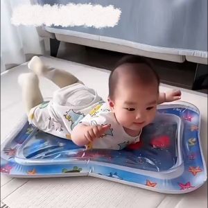 Sweetybayi Baby Water Play Mat Newborn Inflatable Playmat Crawl Mat Cartoon Water Fish Ocean Shark Fun Activity Playmats