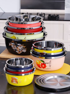 ถ้วยผสมแป้งหนา ถ้วยผสมแป้งสแตนเลสสำหรับใช้ในครัว ถ้วยผสมแป้งสีสันสดใส ถ้วยผสมแป้งสำหรับอบ ถ้วยผสมแป้งสำหรับล้างขวดนม