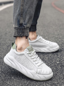 Shell Toe High Top Sneakers Mens Autumn Winter 2025 Increased Height 7CM Breathable Mesh Panel Versatile Comfortable Dad Shoes