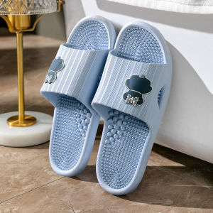 Massaging Indoor Slippers Soft Bottom Home Comfort Foot Care Anti-Slip Couples Slippers Summer Season Couple Home Shoes