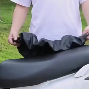 Waterproof Motorcycle Seat Cover/Flexible Saddle Cover/PU Leather Cover/Universal Fit for Motorbike and Scooter
