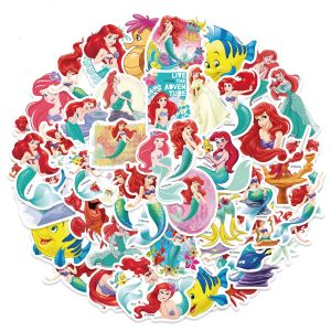 50pcs Mermaid Princess Graffiti Stickers Personalized Decoration Guitar Luggage DIY Stickers Kids Toys