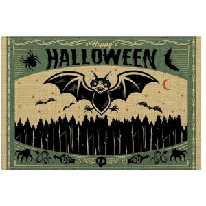 Halloween Themed Placemats Heat‑Resistant & Non‑Slip Decor Placemats for Creating Festive Atmosphere