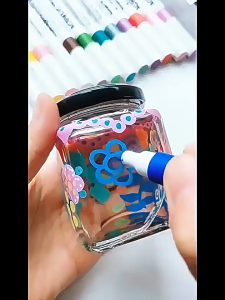 24/60/120Colors Sanrio Kuromi Acrylic Painting Set Waterproof Colored Markers Set Art Supplies