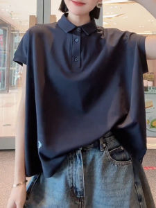 UYFY | Casual Black Short Sleeve Standard Collar Shirt Womens Fashion Summer 2025 New Style College Style Daily Wear Anti-Aging