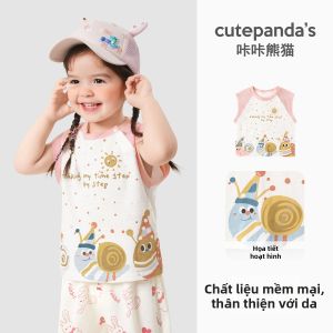 CUTEPANDAS | Áo Thun In Hình Không Tay Cho Bé