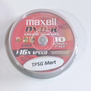 Đĩa DVD MAXELL (1-16X Speed - 4.7GB DATA - 120MIN VIDEO) / Chuẩn DVI - R / Lốc 50 Đĩa