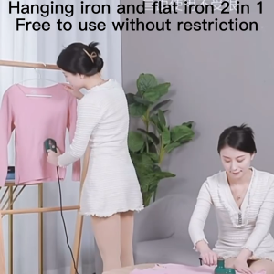 (3-Year Replacement) Portable Handheld Garment Steamer Iron Fast Heat Mini Clothes Ironing Machine Removable Water Tank Travel Home Use Fabric Wrinkle Remover