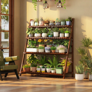 Space-saving Multi-level Hanging Flower Rack