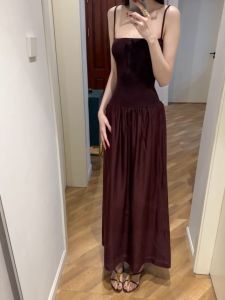 CHANGTONG | Slim Fitted Vintage Style Halter Dress