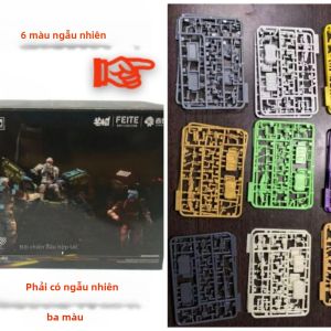 Sheik Mainland 6 Cái Đội Chiến Đấu Hợp Tác 3PHÚT DỰ ÁN Bộ Mô Hình Lắp Ráp Robot Tùy Chỉnh Đội Mini DIY Hộp Đựng Thủ Công