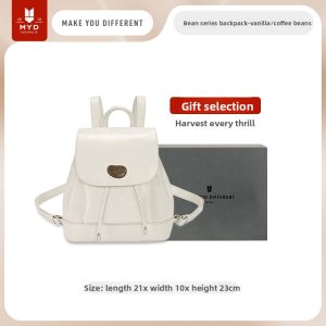 MYD | Mini Leather Travel Backpack for College Students