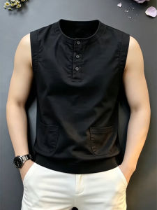 Summer Thin Ice Silk Quick Drying Lightweight Luxury Design Pocket Vest
