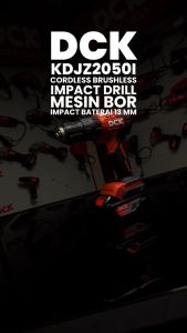 DCK KDJZ2050i Cordless Brushless Impact Drill / Mesin Bor Impact Baterai 13mm