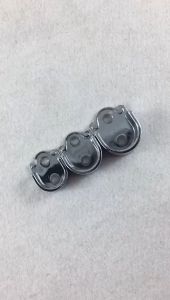 2Pcs  19/22/25mm Wall Mounted Curtain Rod Flange U Shaped Flange Wardrobe Clothes Rod Flange