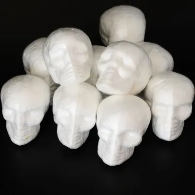 Moldable Foam Craft Shapes Styrofoam Skull Ornaments for Art Foam Projects and Party Decorations