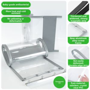 AKS | Transparent Self Adhesive Magnetic Air Conditioning Door Curtain