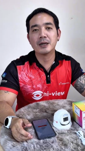 Hi-View HP-30D30PEL-M กล้องวงจรปิด IP Camera 3MP มีไมค์ในตัว รองรับ PoE ดูผ่านมือถือได้