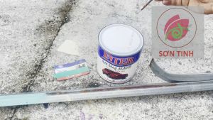 Sơn vân bông Inter sơn sần màu nâu đỏ (lon 900gr) mã 8816