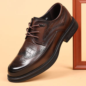 Autumn New Cow Leather Business Wedding Shoes for Men