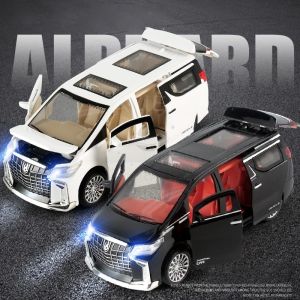 7742 Ready Alphard Model Mobil Diecast Bisnis 1:50/ Mainan Anak-anak Mobil Bisnis Seluruh Mobil Dengan Musik Pintu Bisa Terbuka