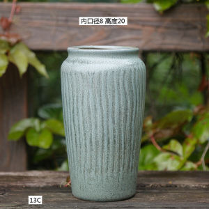 Rustic Ceramic Large Pot for Succulent Plants Breathable Vintage Style Home Garden Decorative Flower Pots Creative Personalized