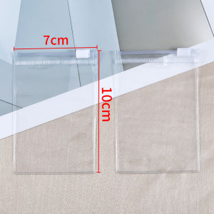 10Pcs Thicken Zipper Bag Transparent Plastic Bag Anti Oxidation Jewelry Pouch for DIY Jewelry Storage Earring Bracelet Packaging
