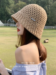 ฤดูใบไม้ผลิ ฤดูร้อน หมวกถักกลวงออก ผู้หญิง หน้า พรางหุ่น สไตล์เกาหลี เหมาะสําหรับหน้ากลม สตรีทแวร์ ฤดูใบไม้ร่วง ฤดูหนาว