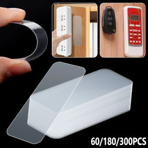 60Pcs Double Side Tape Sticker Reusable Nano PVC Tape Waterproof Wall Stickers Traceless Self Adhesive Transparent Tape