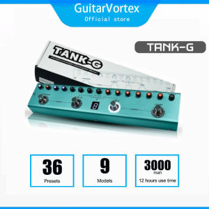 M-VAVE Tank-G Guitar Multi-Effects Pedal Rechargeable 36 Presets 9 Preamp Slots 8 IR Cab Slots 3 Modulation/Delay/Reverb Effects