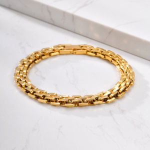 Vnox Vòng Tay Nam Hợp Thời Trang Dây Thép Không Gỉ Dây Xích Liên Kết Dây Đeo Tay Phong Cách Punk Dày Dây Đồng Hồ Cho Bé Trai Thời Trang Tay Trang Sức