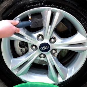🚘Ready Stock🚘Car Wash Microfiber Wheel Tire Rim Brush Car Wheel Wash Cleaning For Car Tyre Mud Auto Washing Cleaner