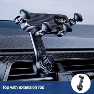 1pc Gravity Car Phone Holder - Strong Air Vent Clip Mount for Secure Holding Adjustable Mobile Cell Stand for Hands-Free