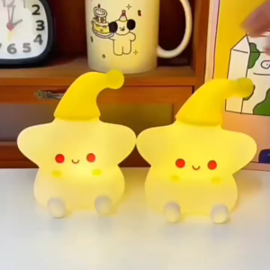 Starry Night  Cartoon Eye-Protecting   Bedroom Bedside Atmosphere Lamp Sleep Light     Ornament Table Lamp Small Gift