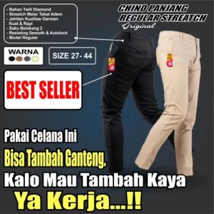 Celana Chino Panjang Pria Celana Katun Panjang Pria Dewasa REGULER STREACH