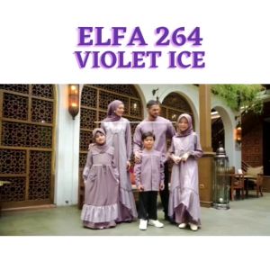 Sarimbit Keluarga Muslim Dewasa Ethica Elfa 264 Violet Ice Baju Couple
