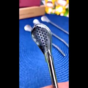 【BUY 1 TAKE 3】Spoon Tea Filter Drinking Straw Yerba Mate Tea Spoon Drinkware Stainless Steel Detachable Reusable Straws Metal Washable Tea Filter Cocktail Drinkware Bar Accessories