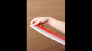 1Pc 1M TPE Door Bottom Seal Strip Self-adhesive Anti-shedding Thicken 3 Layers Windproof Anti-Cold Door Gap Weather Strip