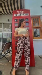 Celana Panjang Wanita Dewasa Motif Batik Modern Harian Santai