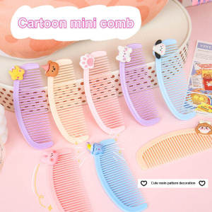 🔥Creative Little Comb Cute Cartoon Girl Smooth Hair Comb Portable Hairdressing Comb LovelylifeFu👍