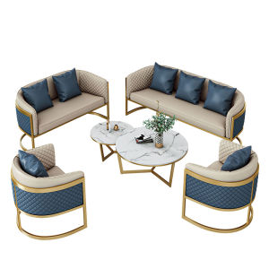 Luxurious Sofa Set for Sales Office Hotel Guest Reception Photography Studio Wedding Dress Store Clothing Store Rest Area