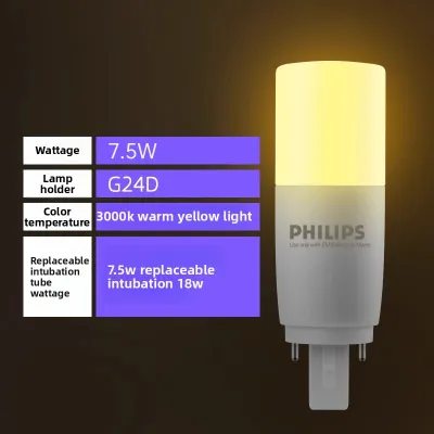 Philips | Energy-saving Super Bright Replacement G24D LED Lamp