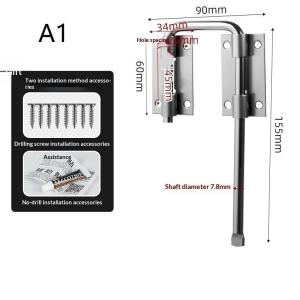 Durable Stainless Steel Door Latch Lock 90 Degree Gate Latch Safety Anti Theft