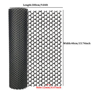 Garden Plastic Wire Mesh 40cm X 300m 3mm-12mm Holes Plant Protection & Pet Fence Chicken Coop Rabbit Run Netting