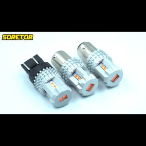 【In-Demand Item】 DriveDynasty TUFFOO 2Pcs T20 7440 7443 W21/5W 1157 P21/5W BAY15D LED Bulb Red Replacement Lamp for Car Strobe Flash Brake Stop Tail Rear Fog