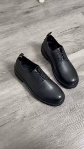 Giày Chunky Derby da bò đế nâng chiều cao Giày Chunky nam đế cao 5cm