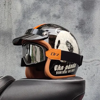 ORZ | Mũ Bảo Hiểm Xe Máy Phong Cách Retro Dành Cho Harley E-scooters 4 Mùa Mới Đạt Chuẩn GB 3C