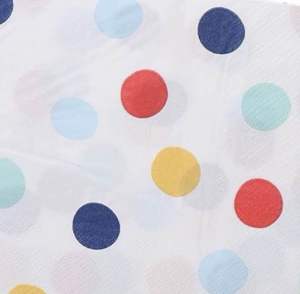 Party Napkin / Serviette (Paper) - Colour Graphic Print [NSP040]