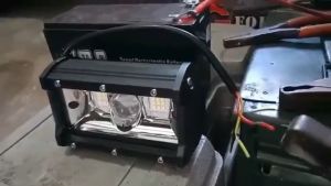 1 Buah 24V LED Lampu Kerja Mobil Lampu Sorot Bar Lampu Berkendara Malam Truk SUV Off-Road Traktor Lampu Sorot Lampu Strip Led (Dua Warna Putih & Kuning)