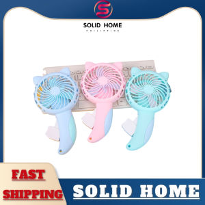 SOLID HOME Mini Fan Adorable Energy-saving Plastic Shell Portable Pure Manual Cooling Fan Dorm Supplies